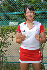 女子シングルス18歳以下準優勝　増田日向子（イラコテニスカレッジ軽井沢）選手