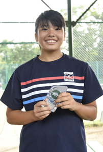 女子シングルス18歳以下準優勝　松尾　美咲選手
