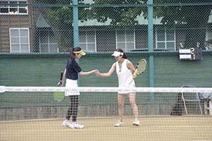 女子ダブルス決勝 森・清水組