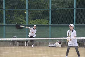 女子ダブルス決勝 準優勝 三浦・松下組
