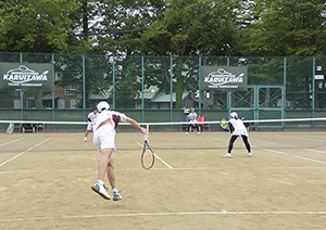 混合ダブルス決勝 有本・中島組