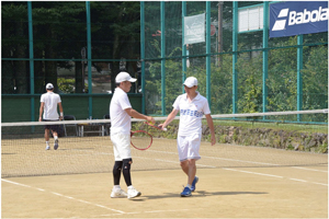 男子ダブルス決勝　斎藤・鵜沢選手