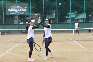 女子ダブルス決勝　渡邉・日暮組