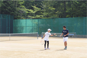 混合ダブルス決勝　西岡・清水組